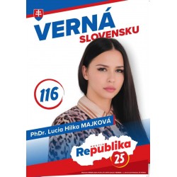Lucia Majkova kandidát č. 116 za Hnutie Republika č. 25